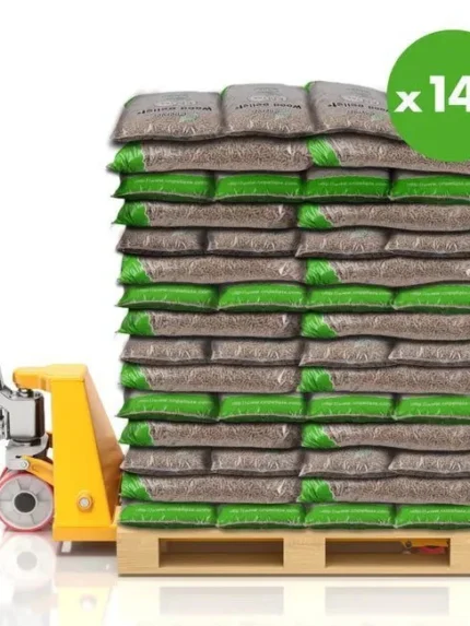 140 Sacs Granulés de Bois Enerver – Palette de 140 Sacs de 15 kg